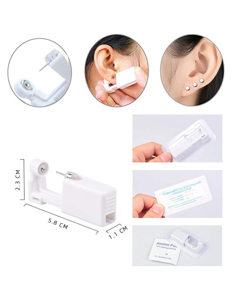 Kit de Perforación de Orejas Rpanle 4 Piezas Desechable