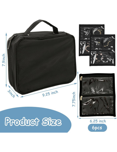 Estuche de Joyería de Viaje Braxan - Organizador Portátil 24 Compartimentos