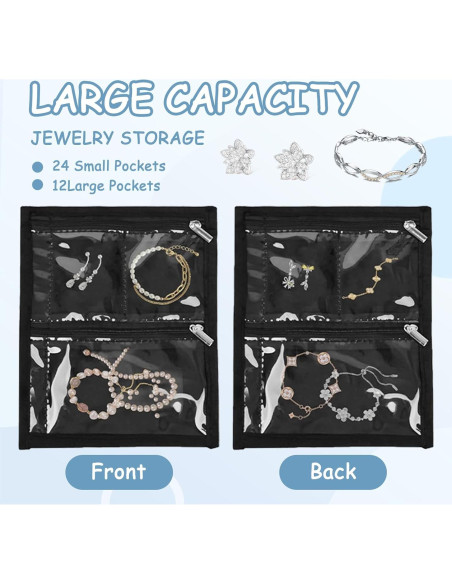 Estuche de Joyería de Viaje Braxan - Organizador Portátil 24 Compartimentos