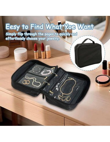 Estuche de Joyería de Viaje Braxan - Organizador Portátil 24 Compartimentos