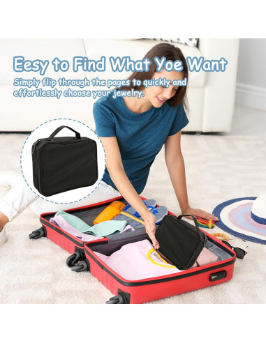 Estuche de Joyería de Viaje Braxan - Organizador Portátil 24 Compartimentos