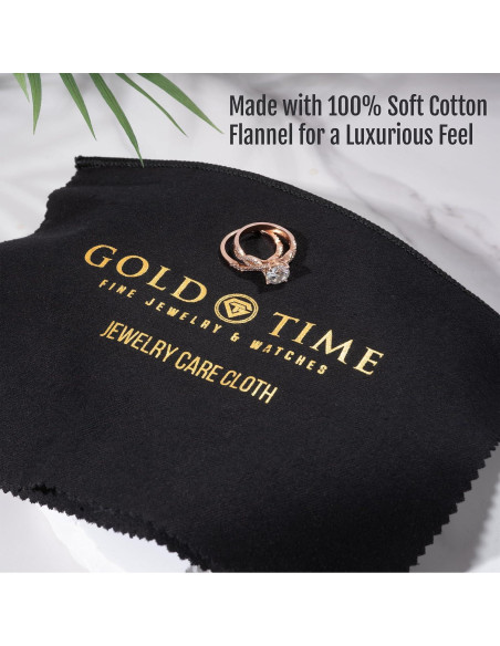 Paño de Limpieza de Joyería Gold GT Time - Algodón Natural