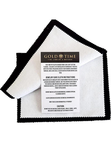 Paño de Limpieza de Joyería Gold GT Time - Algodón Natural