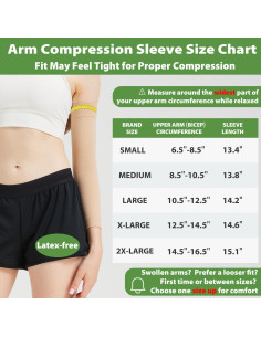 Manga de Compresión para Brazo Mujer LIKAWEN 20-30 mmHg Beige 2