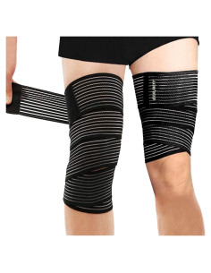 Vendaje de Compresión EULANT para Rodilla 180cm Negro