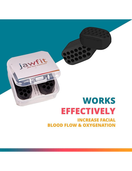 Ejercitador Facial de Mandíbula Jawfit - Silicona Médica - Negro