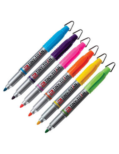 Marcadores Permanentes Mini Tiny-Titan - 6 Colores Caribeños