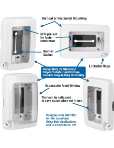 Cubierta a Prueba de Climas Intermatic WP7000W Blanca 1-Gang 2