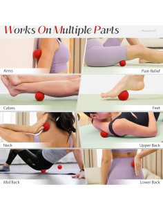 Pelotas de Masaje Miofascial SUBCULTUREPICK 6.3 cm Rojo 2