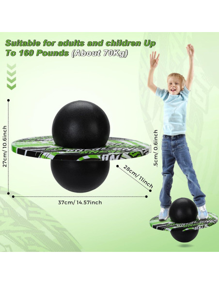Pelota Pogo WinnerWhy para Niños hasta 32.9kg Verde/Negro