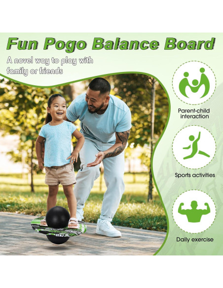 Pelota Pogo WinnerWhy para Niños hasta 32.9kg Verde/Negro