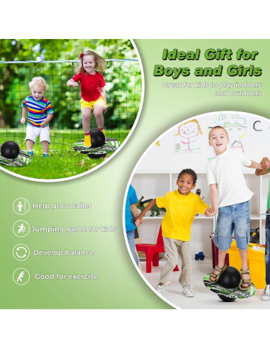 Pelota Pogo WinnerWhy para Niños hasta 32.9kg Verde/Negro