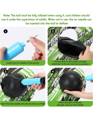 Pelota Pogo WinnerWhy para Niños hasta 32.9kg Verde/Negro