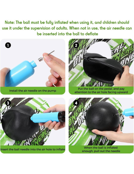 Pelota Pogo WinnerWhy para Niños hasta 32.9kg Verde/Negro