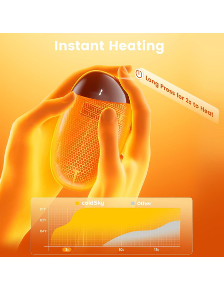 Calentadores de manos recargables coldSky YHW-01 2 en 1