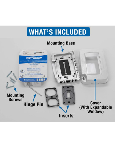 Cubierta a Prueba de Climas Intermatic WP7000W Blanca 1-Gang
