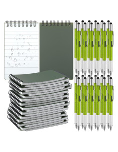 Juego de Regalo Maitys 48 Pcs: Bolígrafos 6 en 1 y Bloc Impermeable