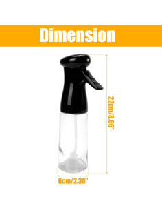 Rociador de Aceite de Oliva BuleVina 210ml Vidrio Reutilizable 2