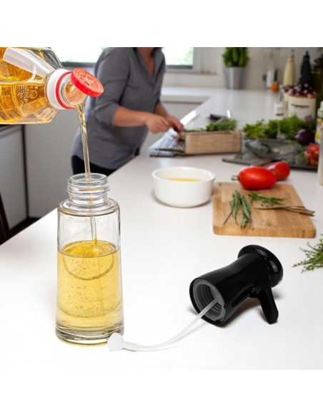 Rociador de Aceite de Oliva BuleVina 210ml Vidrio Reutilizable