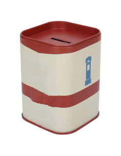 Caja de Desecho de Cuchillas Brrnoo de Hierro Rojo 20x15cm