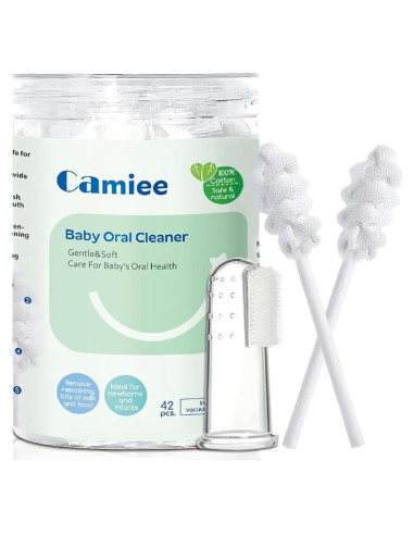 42 Piezas Limpiador Oral para Bebés Camiee - Cepillo Desechable
