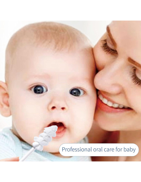 42 Piezas Limpiador Oral para Bebés Camiee - Cepillo Desechable