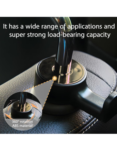 Gancho Oculto para Reposacabezas HZEL - 2 Piezas Plata