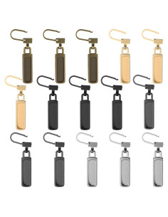 Kit de 15 Tiradores de Cremallera Universal XLIUAX - 5 Colores