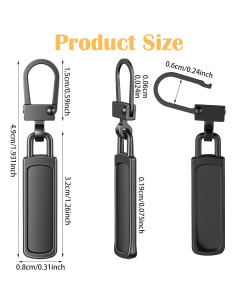 Kit de 15 Tiradores de Cremallera Universal XLIUAX - 5 Colores 2