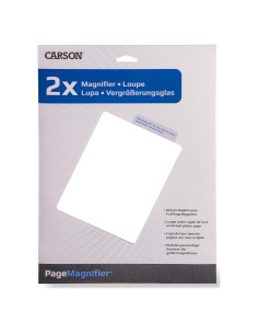Lupa de Página Rígida Carson DM-21 2x 27.9x21.6 cm