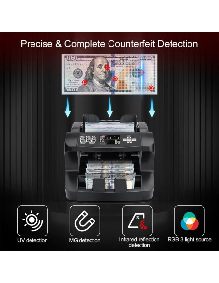 Contadora de Dinero CASHTEK N10 con Detección de Falsificaciones