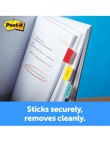 Pestañas Post-it 686-VAD2, Colores Primarios, 114 Pestañas