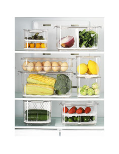 Contenedores de Almacenamiento Vacane 3 Piezas para Frutas y Verduras 2