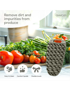Set de 2 Cepillos de Verduras GWOZI - Limpieza Eficaz y Suave 2