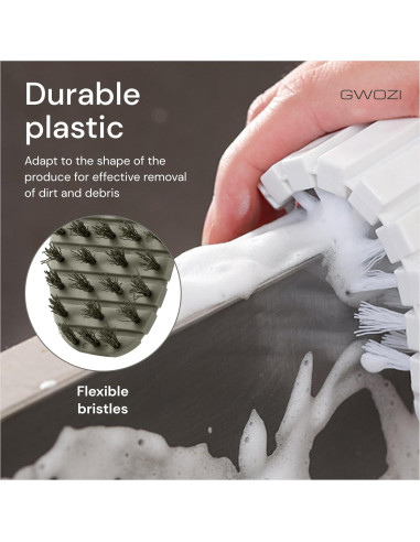 Set de 2 Cepillos de Verduras GWOZI - Limpieza Eficaz y Suave