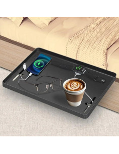 Estante de Cama RealExist Negro 43.2x29.5cm Soporta 15.9kg 2