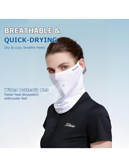 Mascarilla UPF 50+ Vanolu - Gaiter de Seda Fría Unisex