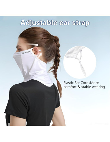 Mascarilla UPF 50+ Vanolu - Gaiter de Seda Fría Unisex