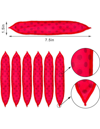30 Rulos de Pelo Espuma Suave Peony Man con Bolsa de Almacenamiento