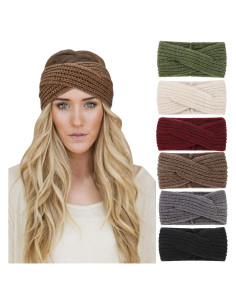 Banda de Cabeza de Invierno DRESHOW para Mujeres - Paquete de 6