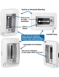 Cubierta Impermeable Intermatic WP6000W para Salidas Exteriores 2