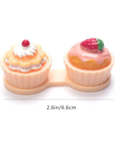 Estuche para Lentes de Contacto Amarillo JSF - Portátil y Duradero 2