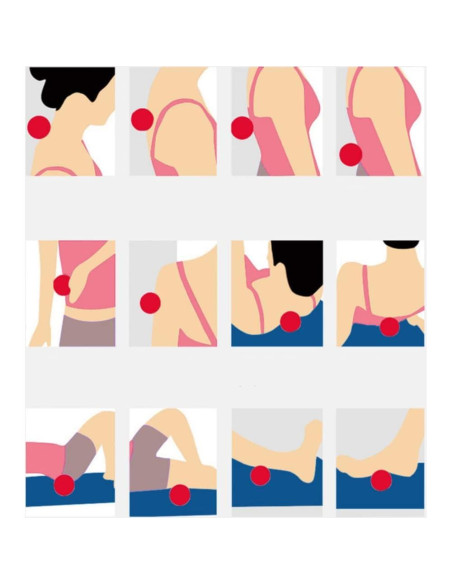 Bola de Masaje Espinosa Aerexier 7.62 cm para Pies y Espalda