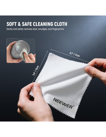 Kit de Limpieza de Lentes NEEWER HM-50 2 en 1 con Soplador y Paño