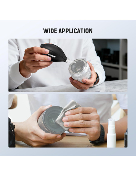 Kit de Limpieza de Lentes NEEWER HM-50 2 en 1 con Soplador y Paño