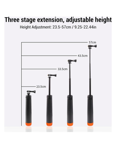 Trípode Selfie Flotante 4 en 1 Yunseity para Cámaras de Acción
