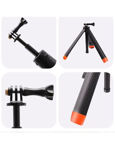 Trípode Selfie Flotante 4 en 1 Yunseity para Cámaras de Acción