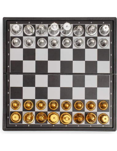 Juego de Ajedrez Magnético de Viaje Mini 12.8 cm - Plegable