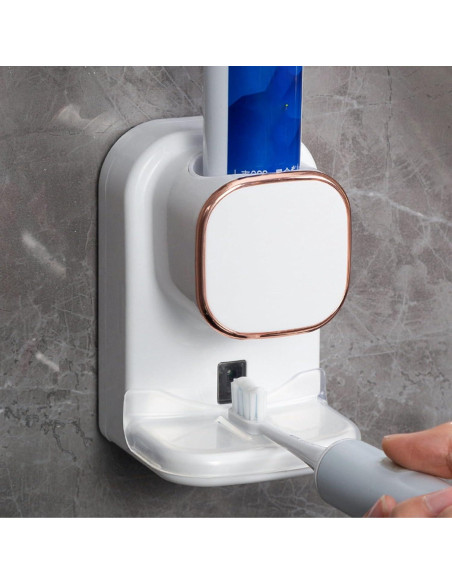 Dispensador Eléctrico de Pasta de Dientes Yechiry Blanco