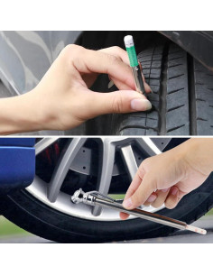 Medidor de Profundidad y Presión de Neumáticos LEONTOOL 2